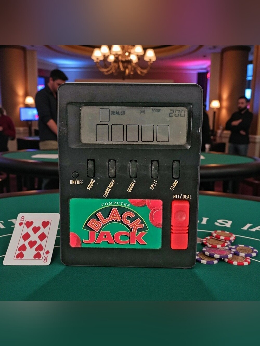 Waco Model 06905 Electronic Black Jack Handheld Travel Game Tested Working 1990s